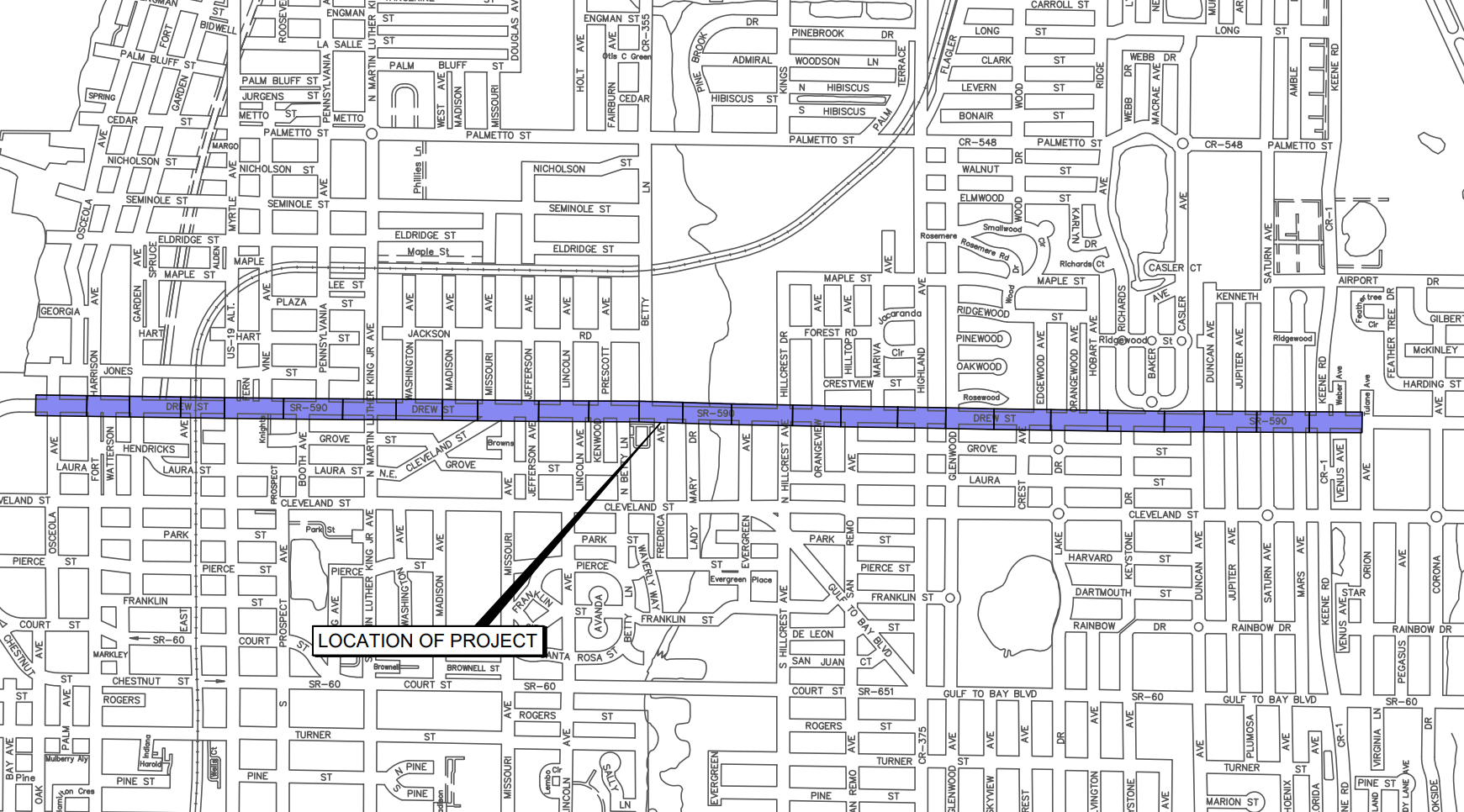 Drew Street Utility Project Map.png