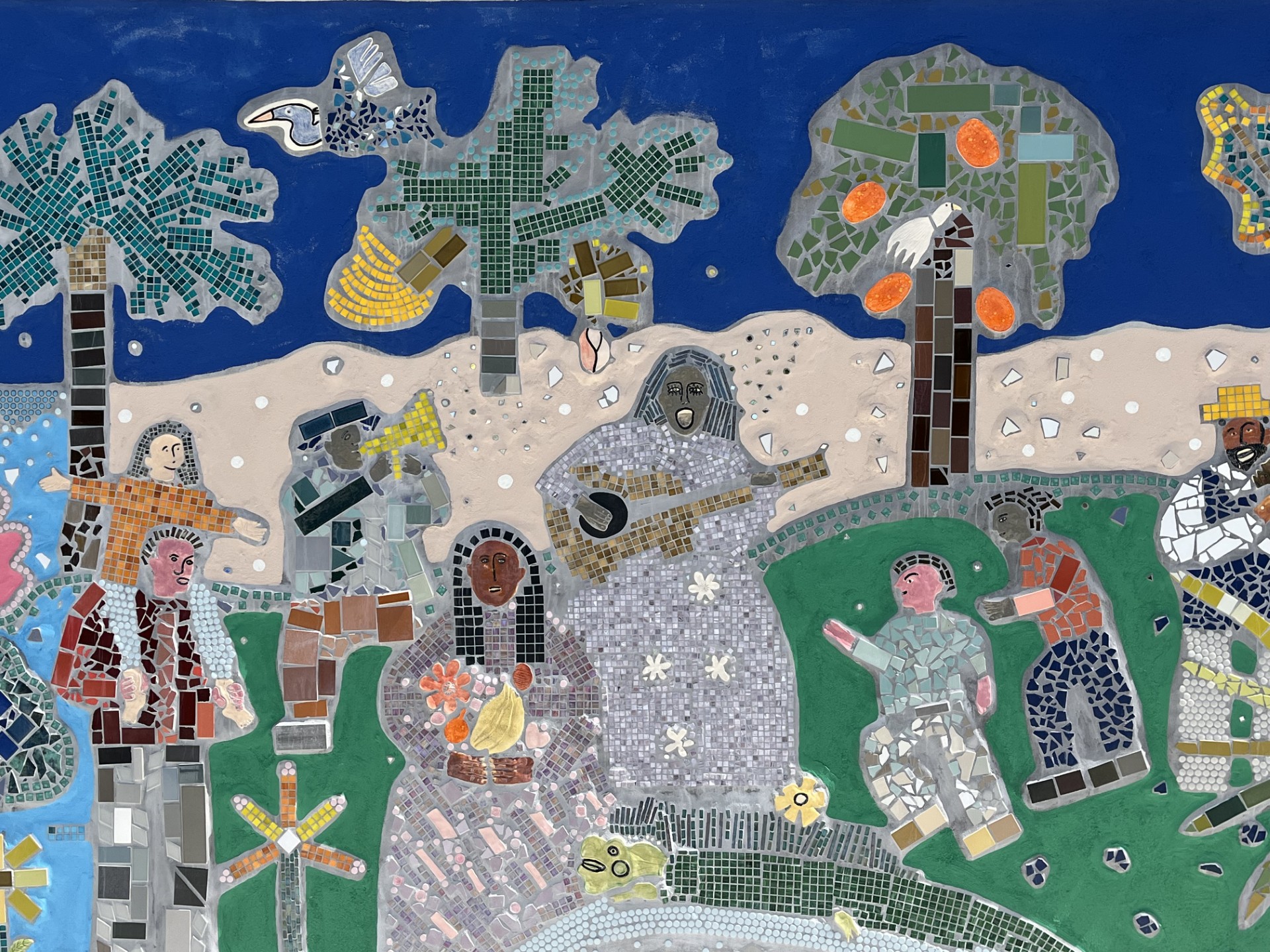 close shot of mercado mosaic