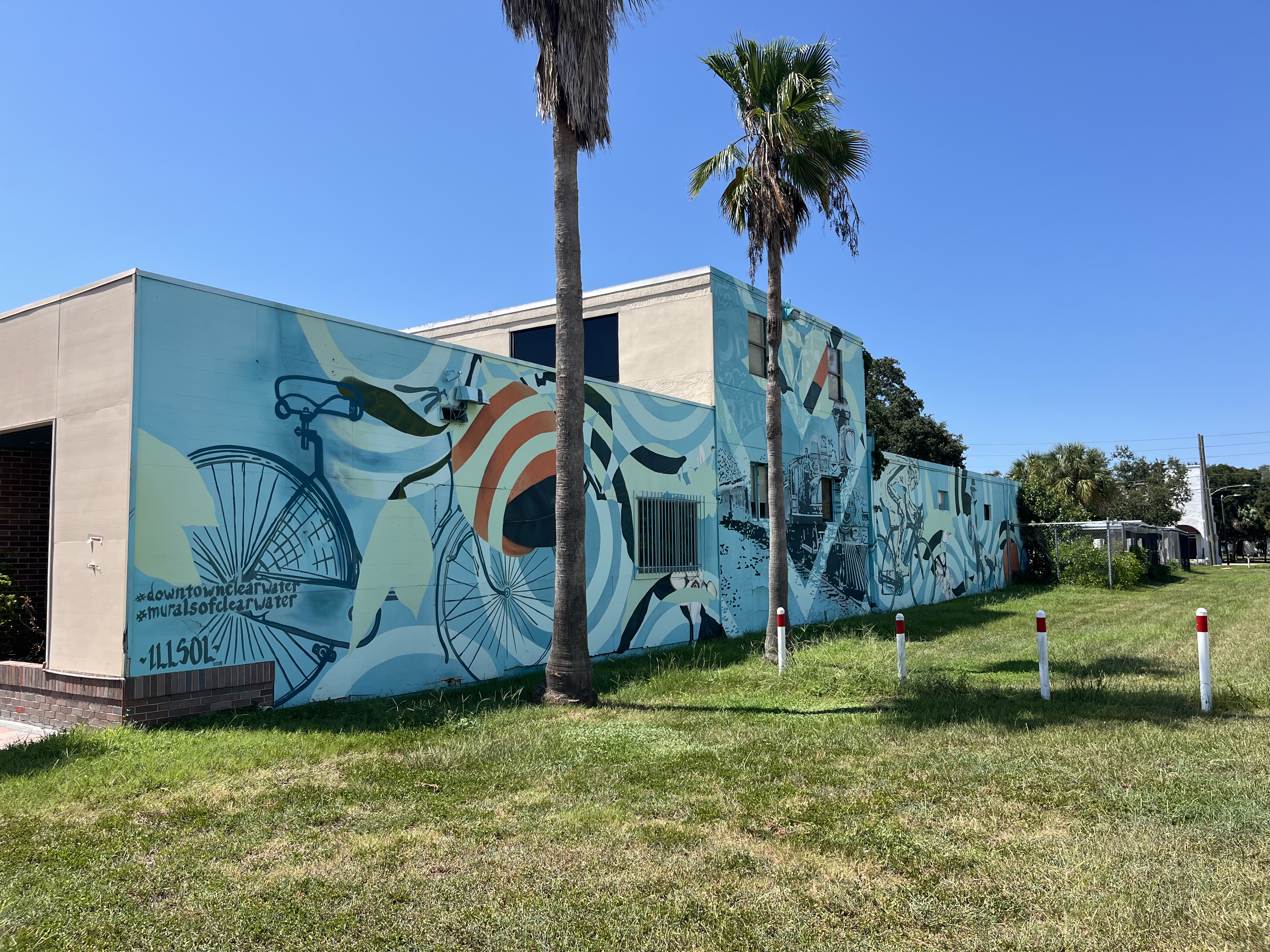 one hundred years before mural from the left view