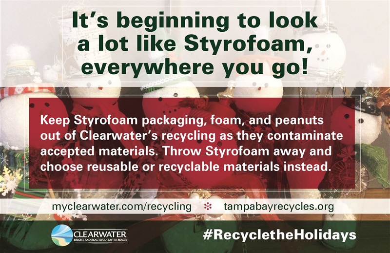 Styrofoam Holiday Message