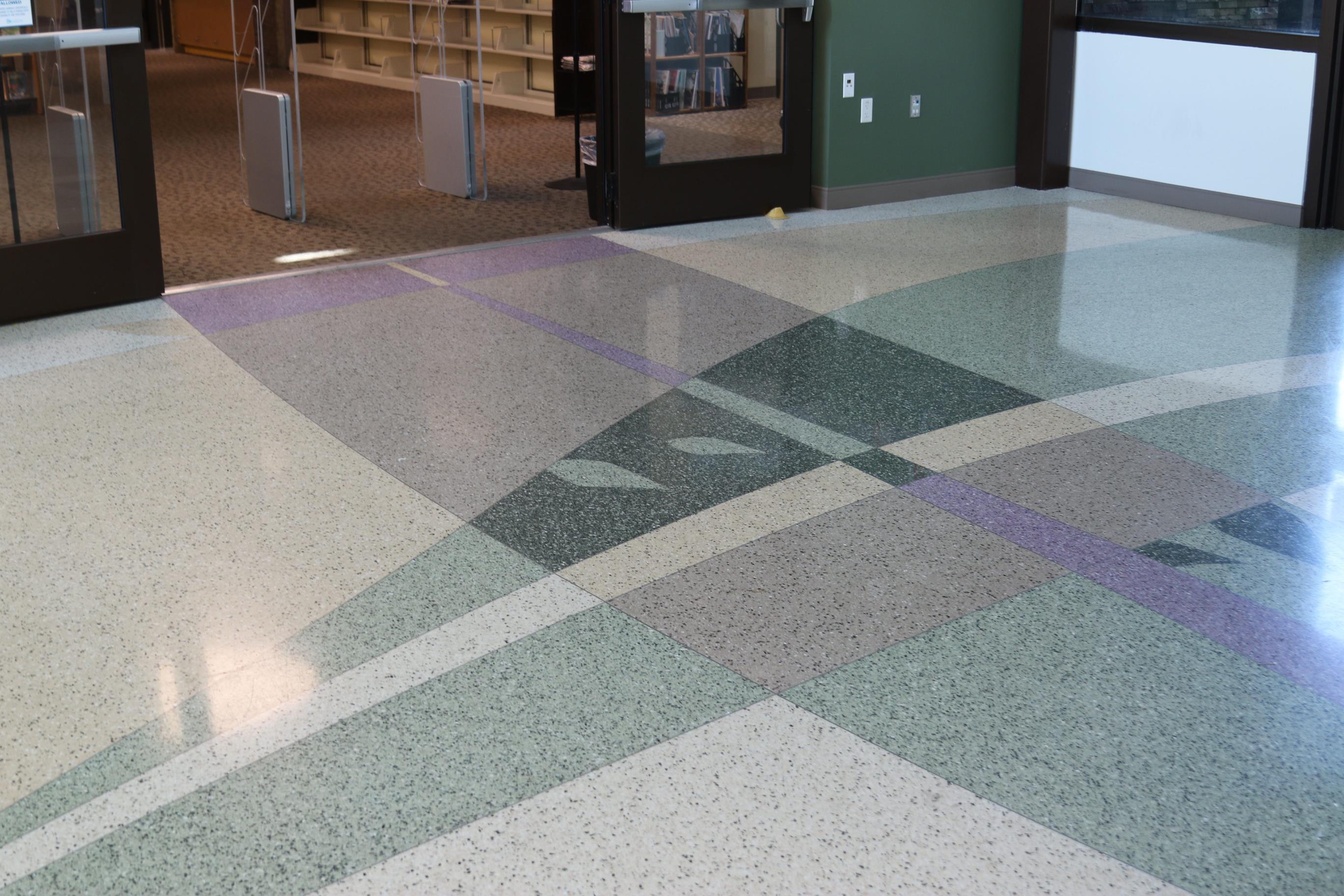 Floor mural named gateway to imagination