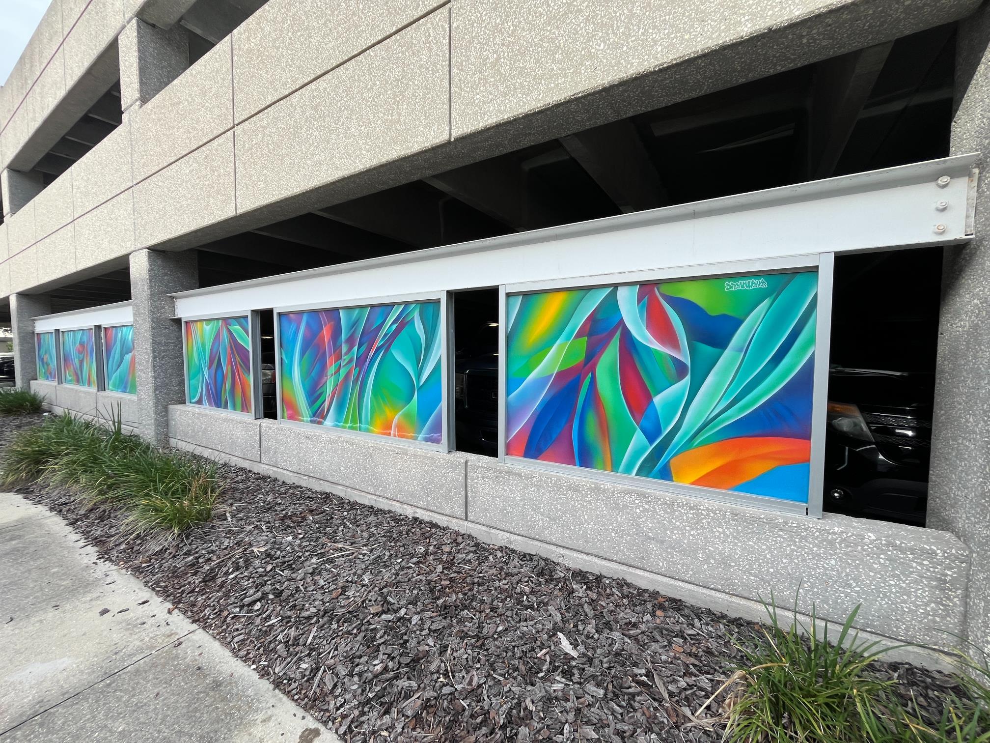 mural from outside garage