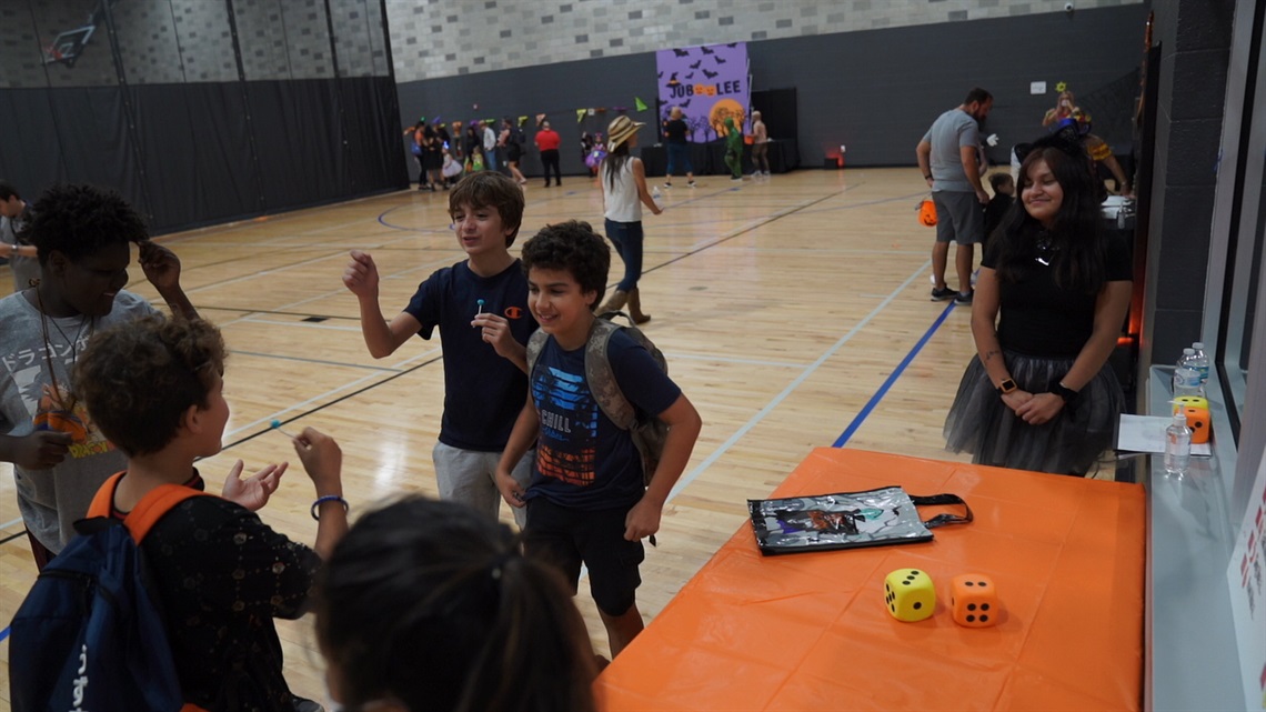 image of kids at halloween event