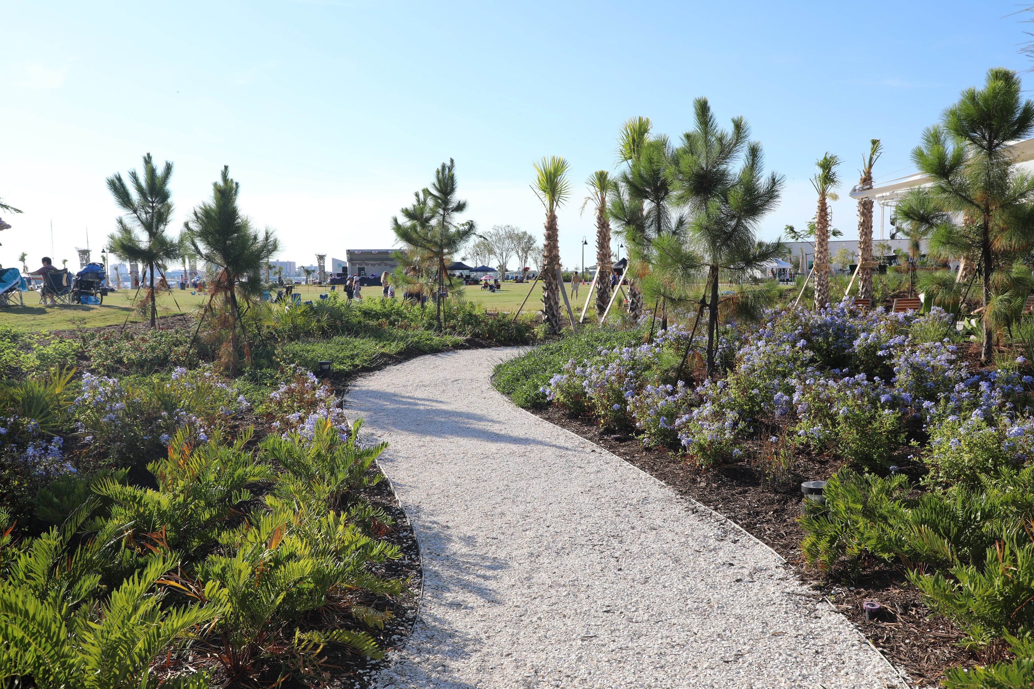 botanical gardens with paths