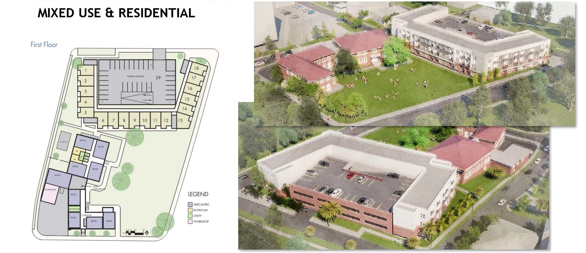 North Ward School Mixed Use and Residential.