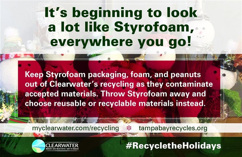 Styrofoam Holiday Message