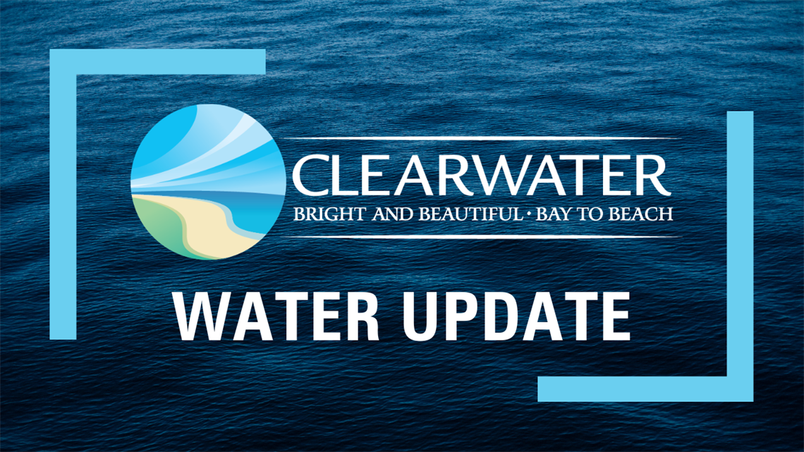 Clearwater logo with the words Water Update