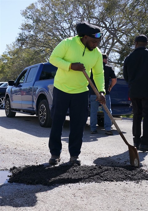Public Works Testing New Roadway Patch
